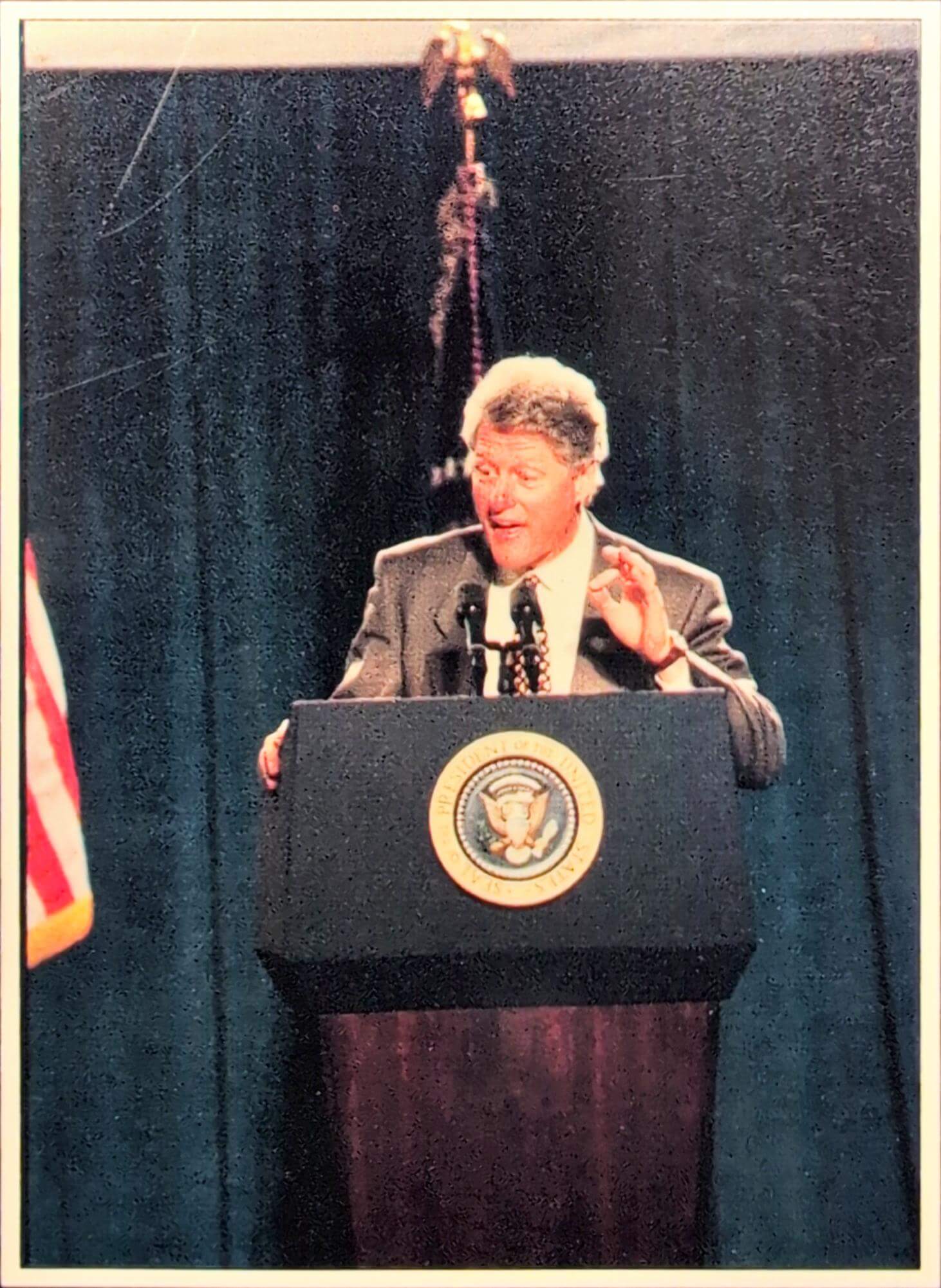 Image One for President Bill Clinton Visits Campus