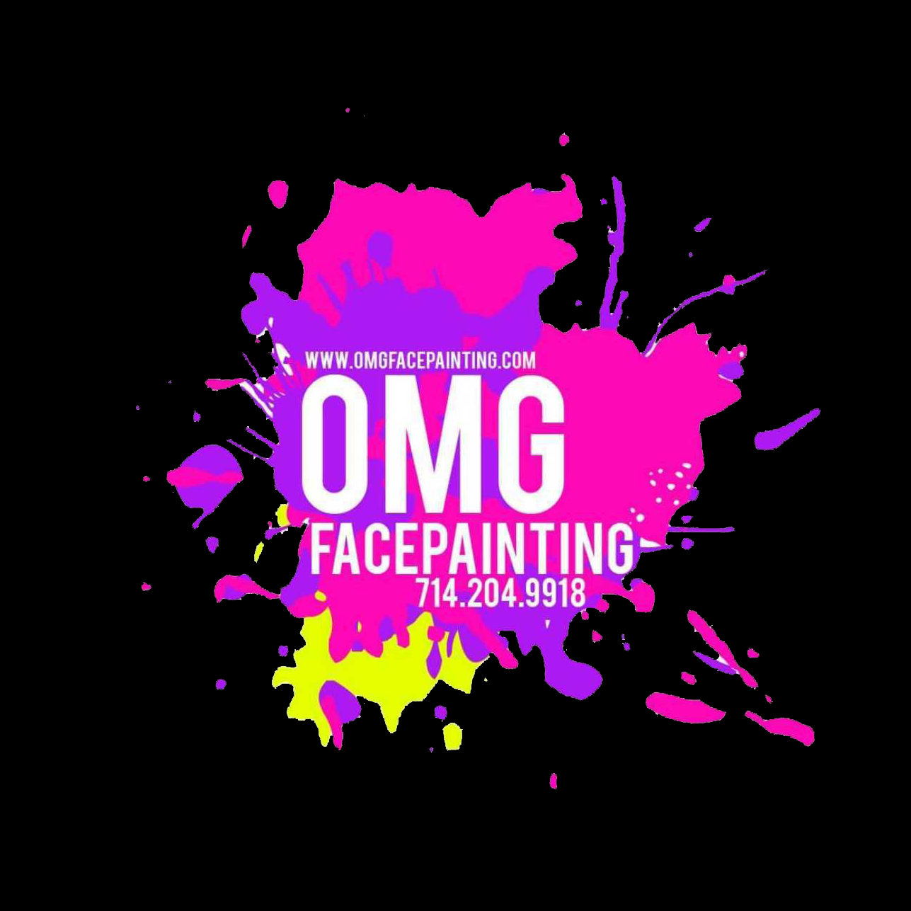 A photo of the OMG Facepainting logo 