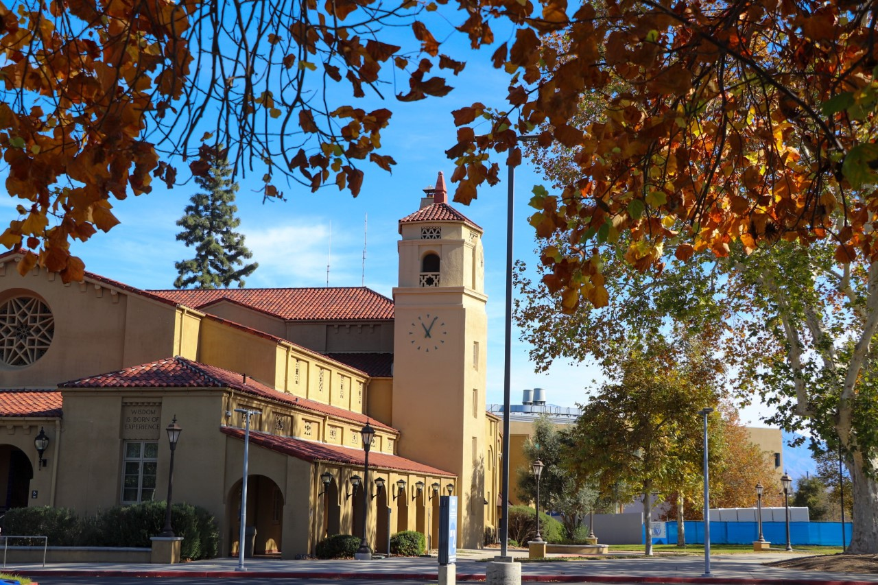 A photo of the sbvc clocktower