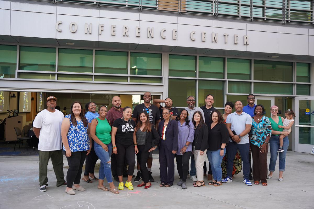 A group photo of members from BFSA, Umoja, EOPS and BROTHERS